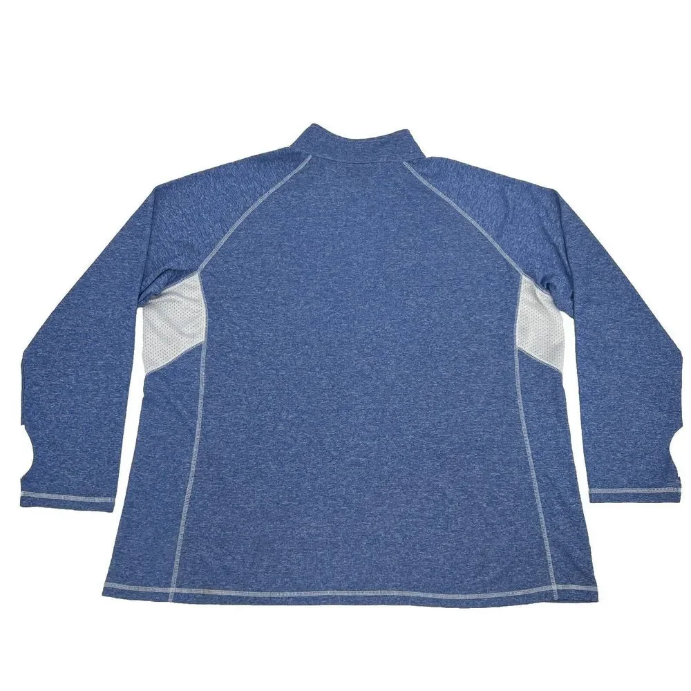 New York Giants Jacket Women's 2X Blue Majestic Full Zip Lightweight NFL - Picture 7 of 10